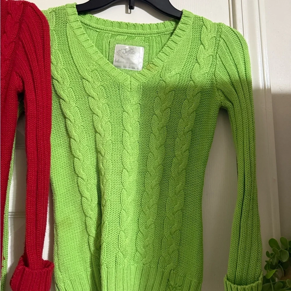 Bundle of 2 Justice Cable-Knit Sweaters